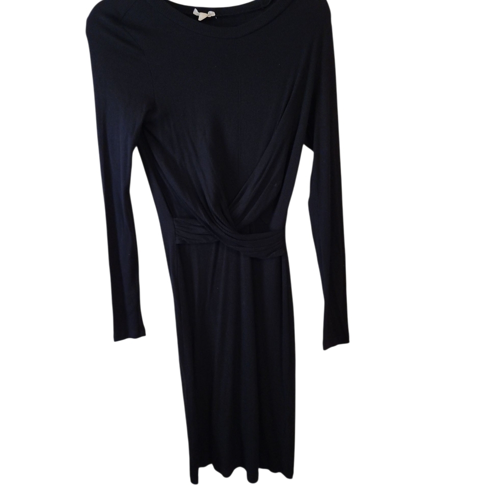 Elegant Black Long Sleeve Dress